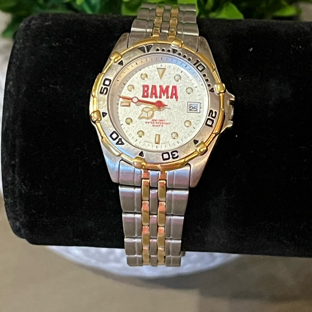 Alabama Crimson Tide Ladies Watch Silver/Gold- Never Worn/Like New